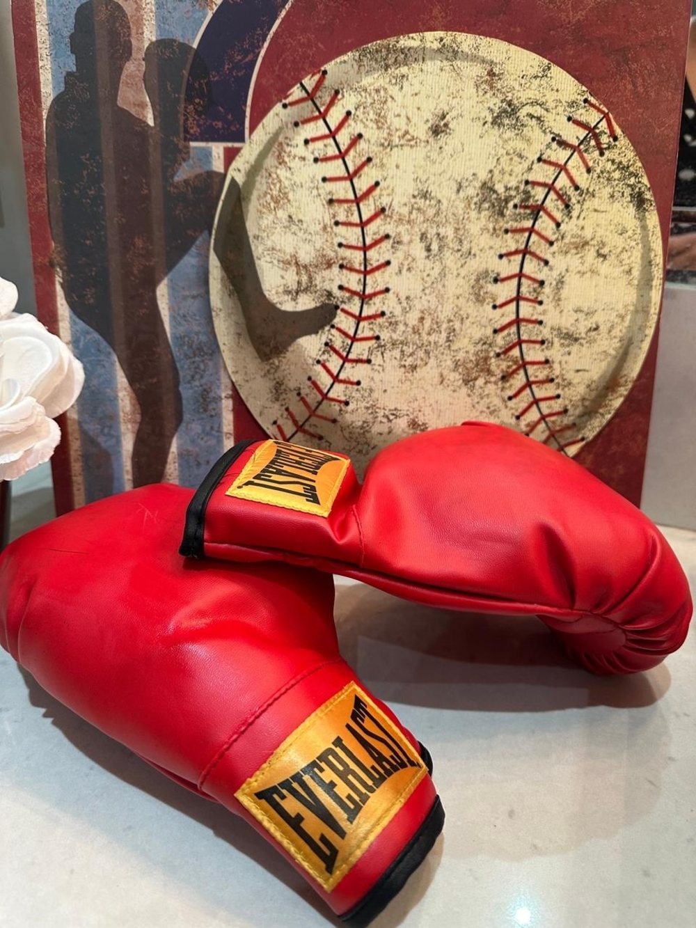 Everlast Red Boxing Gloves